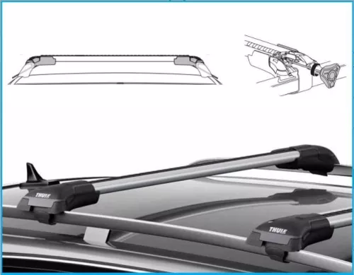 Thule Wingbar Edge L alu zárható tetőcsomagtartó (9583)