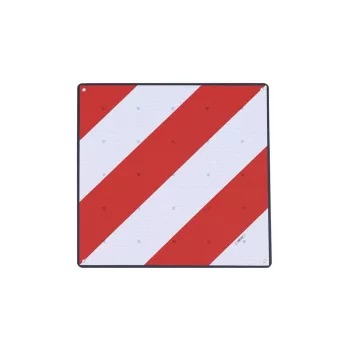 V20 figyelmeztető tábla vonódobozhoz, műanyag